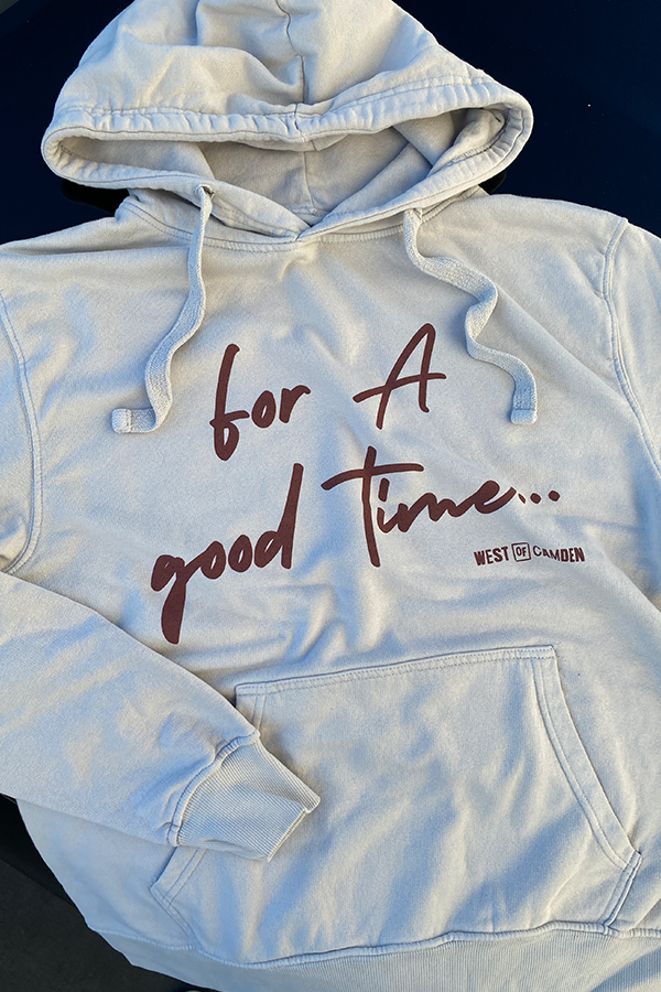 Good Time Unisex Hoodie | Grey / Maroon - Visual Media Number 1 of 1
