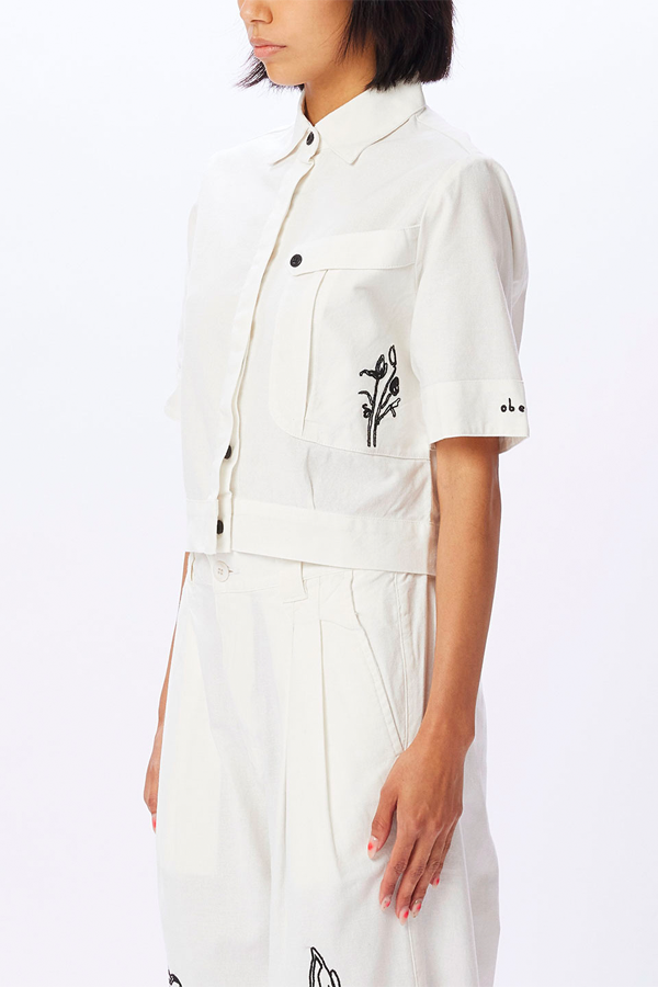 Adelina Work Shirt | Unbleached Multi - Thumbnail Image Number 2 of 3