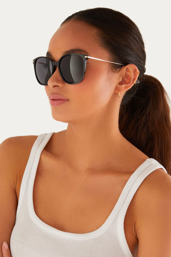Panache Sunglasses | Polished Black - Grey - Main Image Number 2 of 5