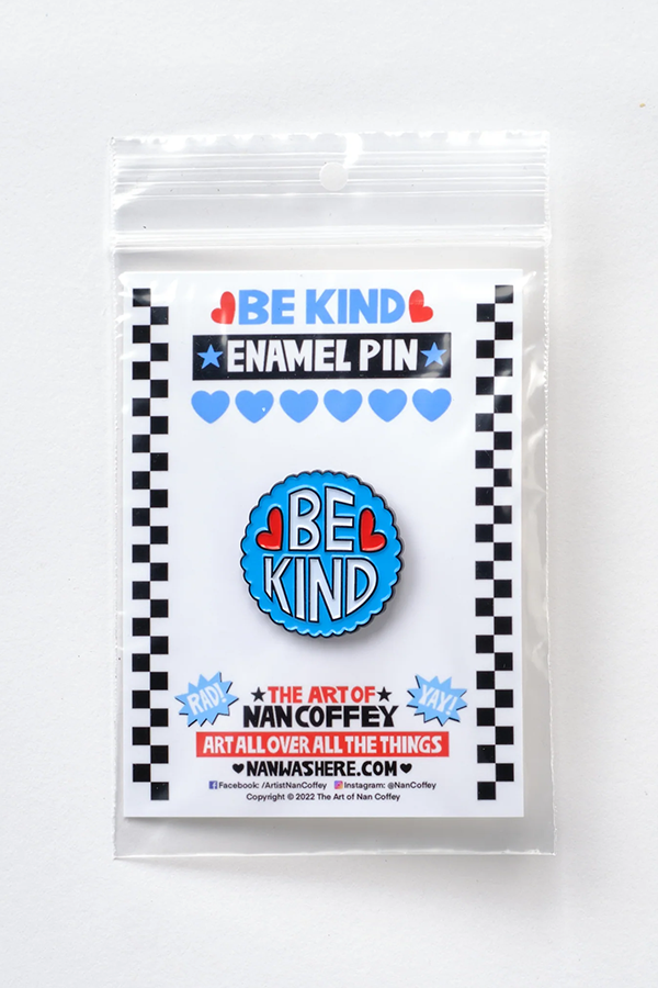 Be Kind Enamel Pin - Visual Media Number 1 of 1