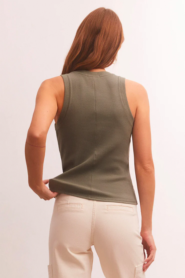 Sirena Rib Tank | Evergreen - Thumbnail Image Number 3 of 4
