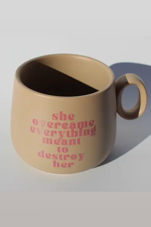 She Overcame Everything Mug - Visual Media Number 1 of 1