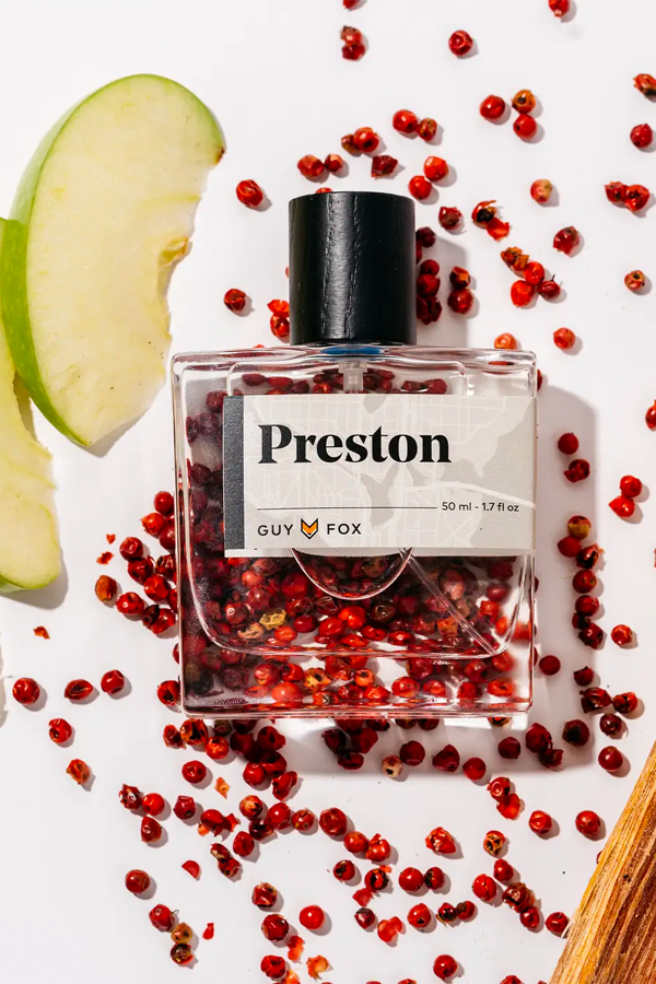 Preston Mens Cologne | Crisp Apple/Pink Pepper/Tonka - Thumbnail Image Number 1 of 2