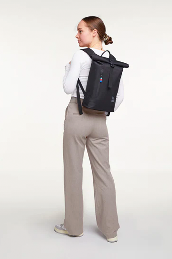 Rolltop Small Backpack | Black - Visual Media Number 1 of 5