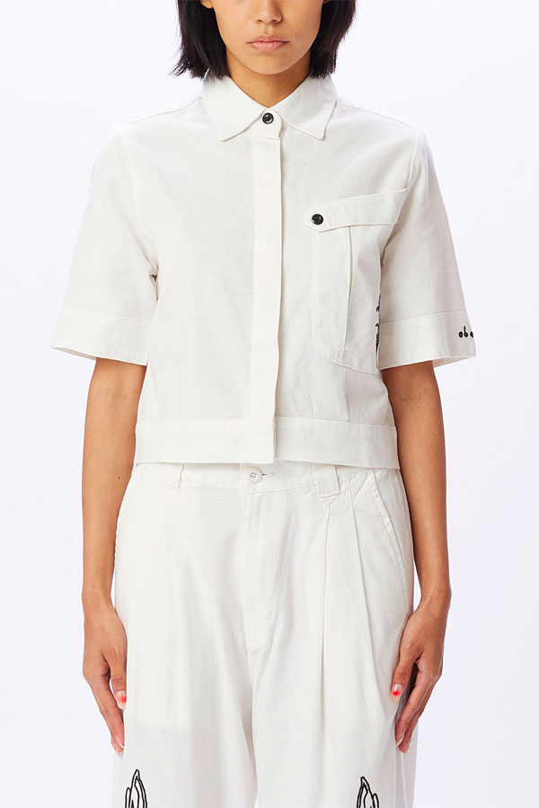 Adelina Work Shirt | Unbleached Multi - Thumbnail Image Number 1 of 3