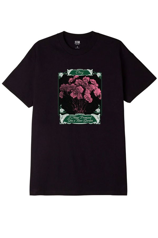 Obey Rose Garden Tee | Black - Visual Media Number 1 of 1