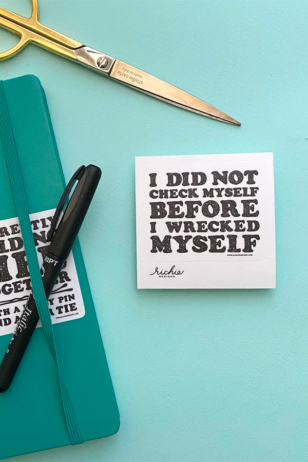 I Did Not Check Myself Sticker - Visual Media Number 1 of 1