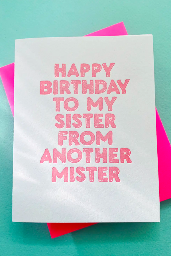 Sister From Another Mister Card - Visual Media Number 1 of 1