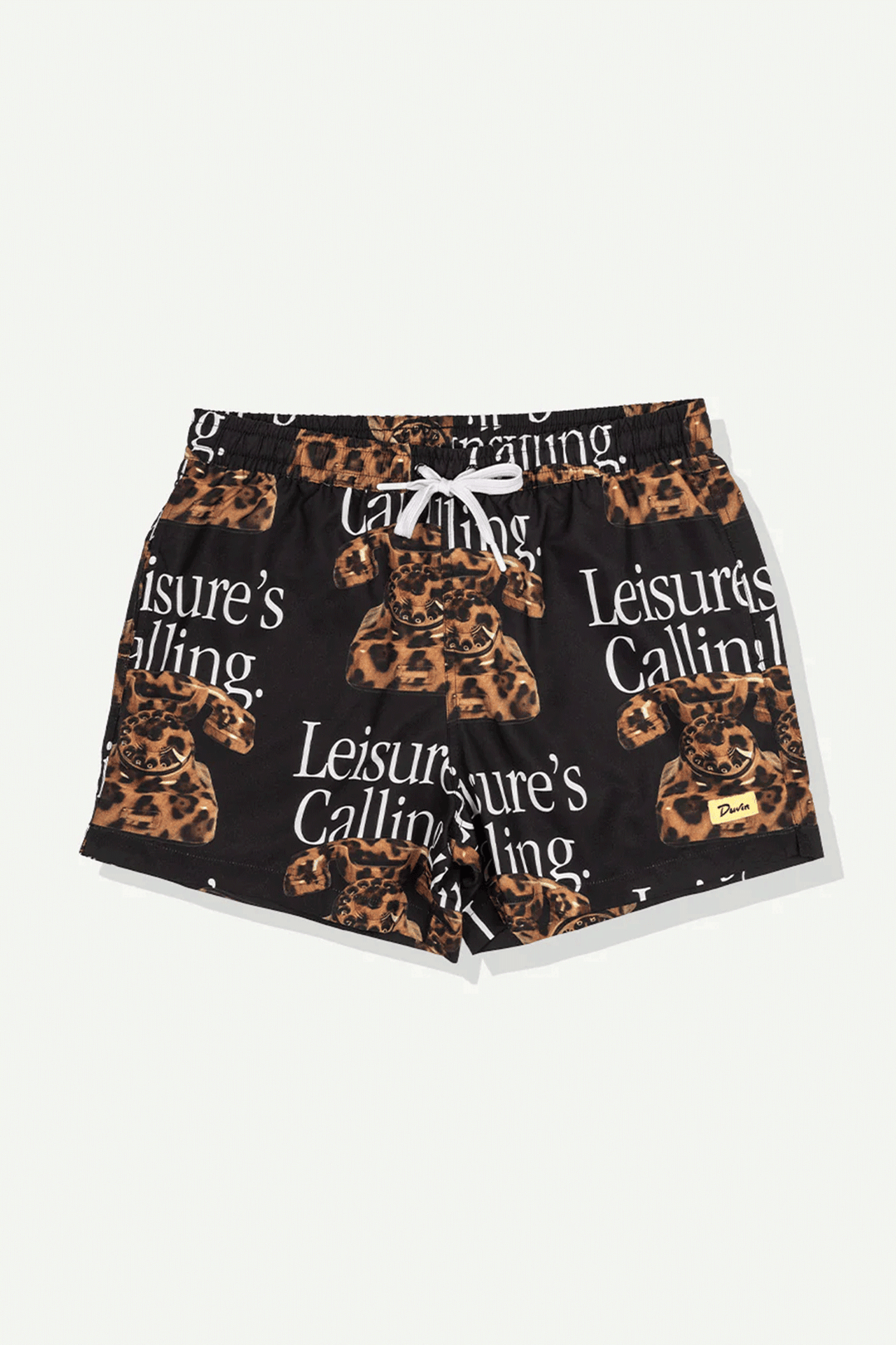 Cat Call Swim Short | Black - Visual Media Number 1 of 2