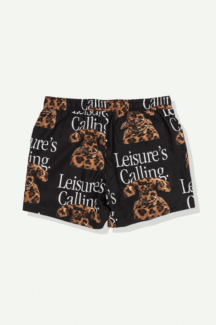 Cat Call Swim Short | Black - Thumbnail Image Number 2 of 2