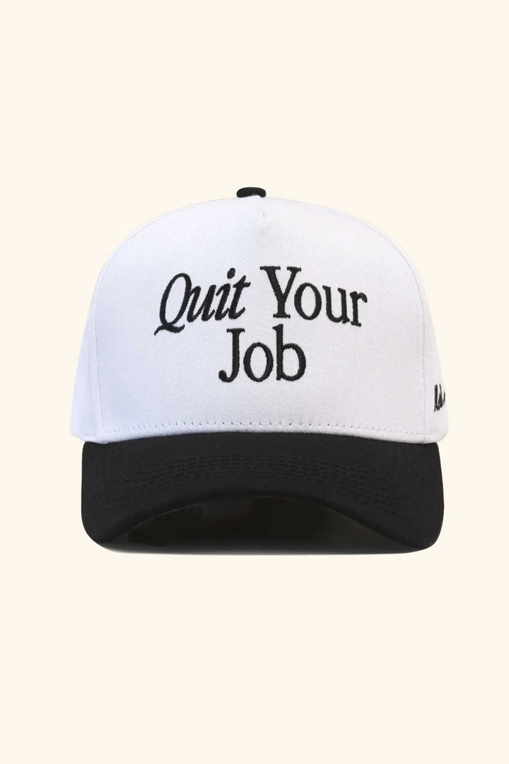 Quit Your Job Snapback | Black & White - Thumbnail Image Number 1 of 2