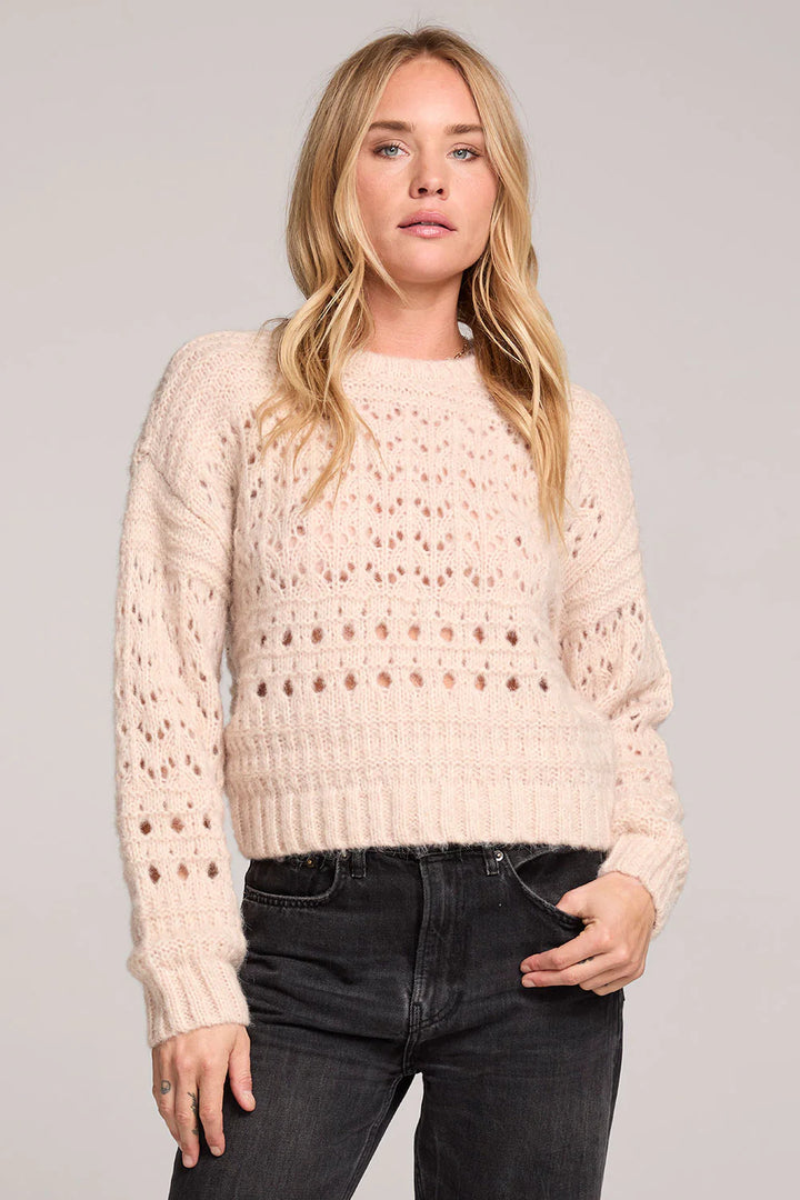 Ronnie Knit Sweater | Natural - Thumbnail Image Number 1 of 3