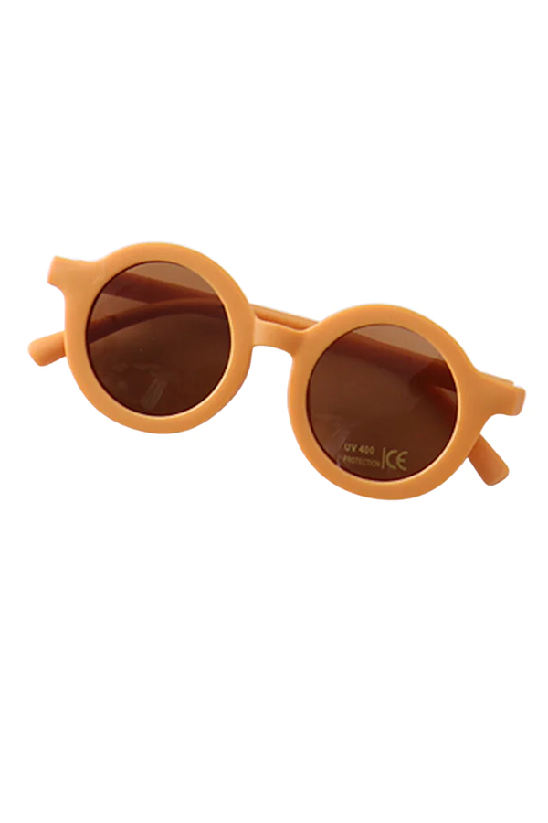Kids Retro Round Sunglasses UV 400 | Ginger - Visual Media Number 1 of 1