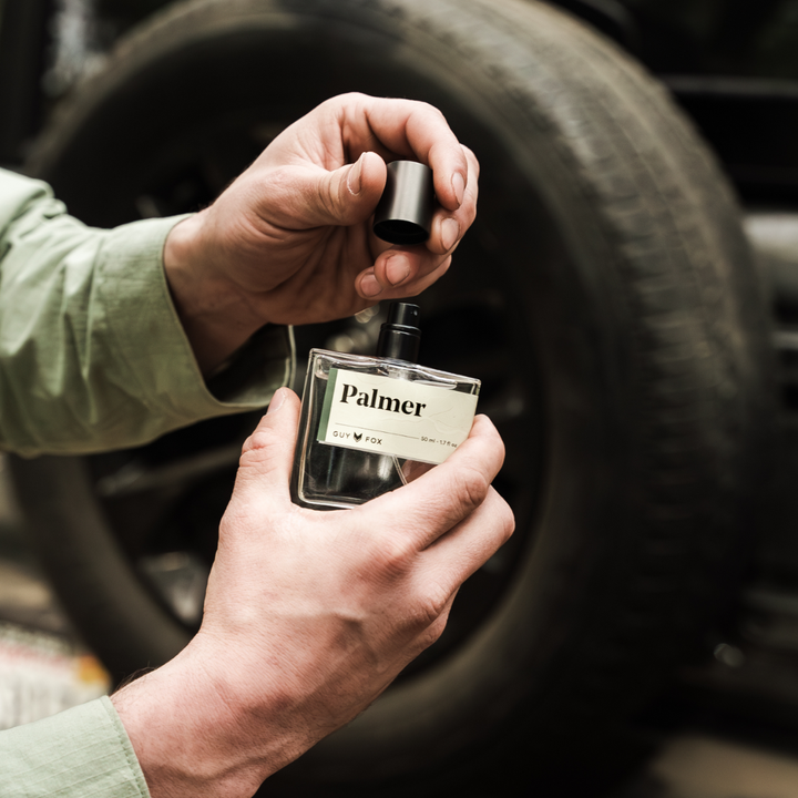 Palmer Mens Cologne | White Pine, Palo Santo, Alpine Air - Thumbnail Image Number 12 of 13