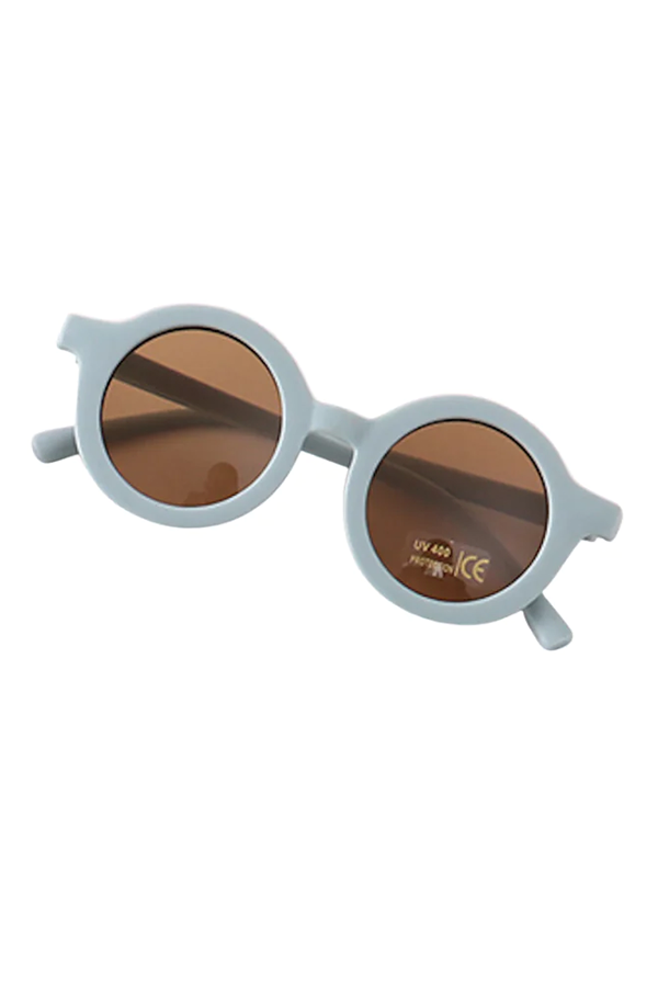 Kids Retro Round Sunglasses UV 400 | Mint - Visual Media Number 1 of 1