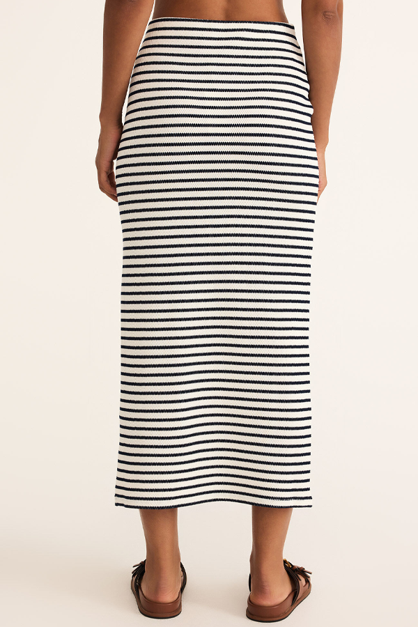 Ainslie Stripe Midi Skirt | Eclipse - Thumbnail Image Number 3 of 3