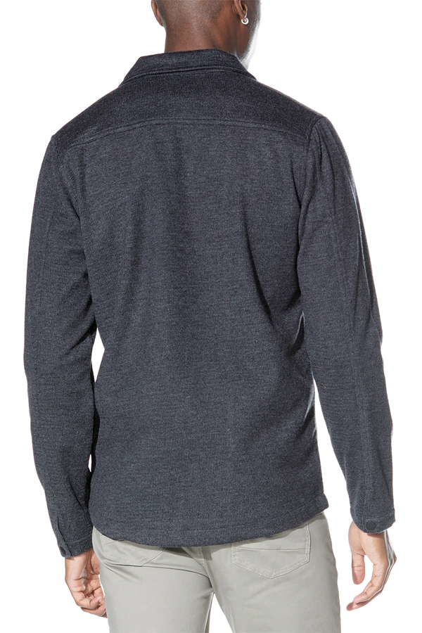 Bennett Knit Shirt Jacket | Heather Dark Charcoal - Thumbnail Image Number 3 of 3