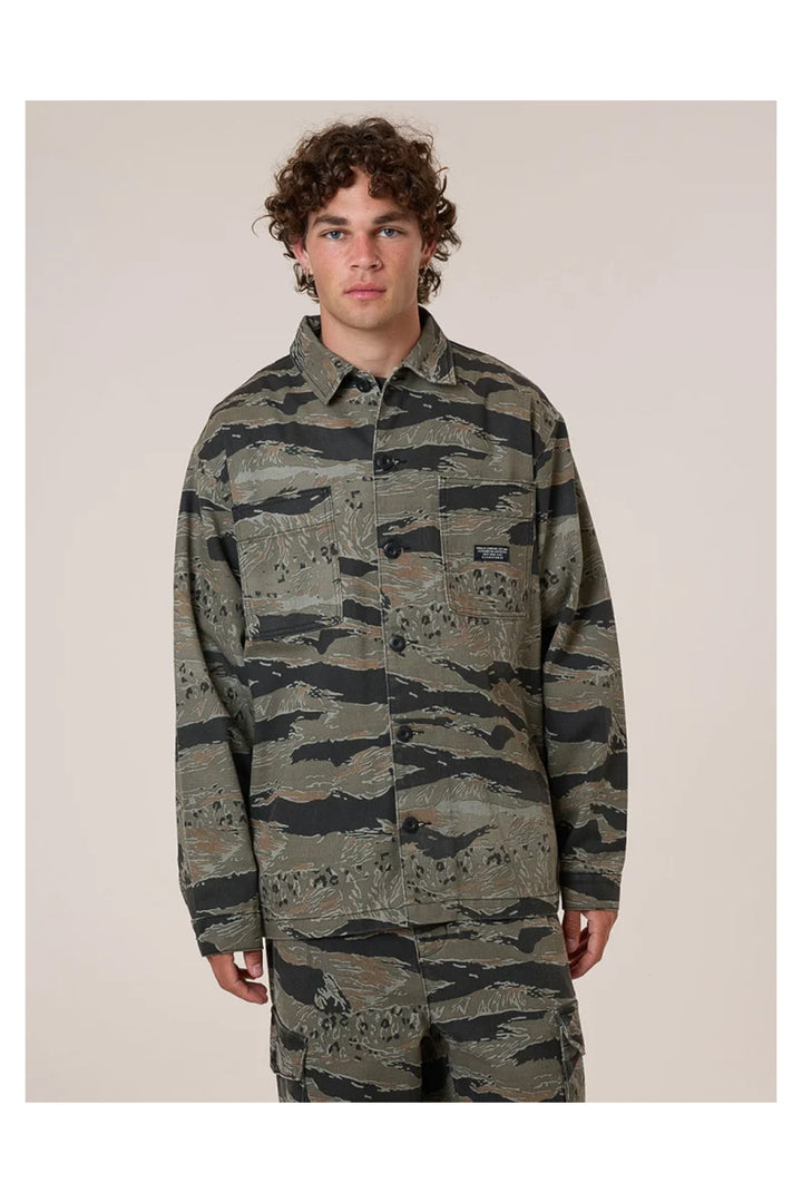 Transmission Overshirt | Black Tiger - Thumbnail Image Number 1 of 2