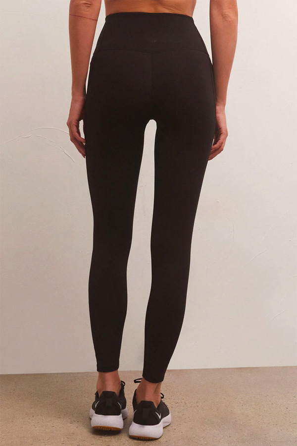 Good Form Rib 7/8 Legging | Black - Main Image Number 3 of 4