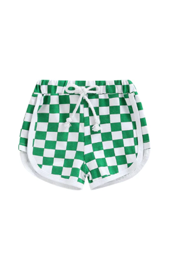 Ska Shorts | Green Checkered - Main Image Number 1 of 1