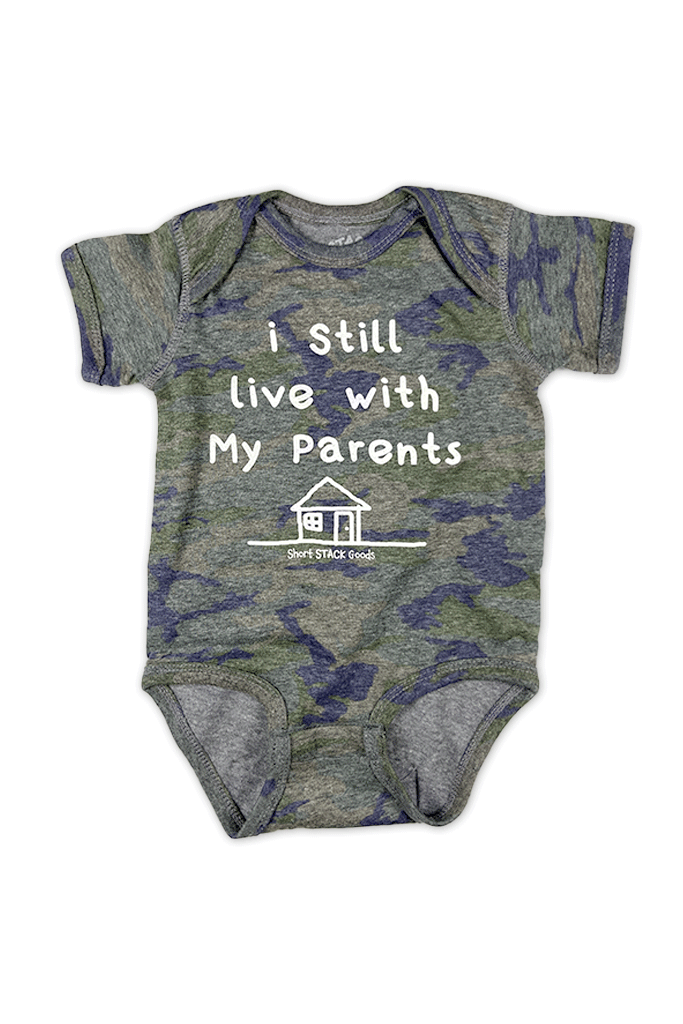 I Still Live Onesie | Vintage Camo - Visual Media Number 1 of 1