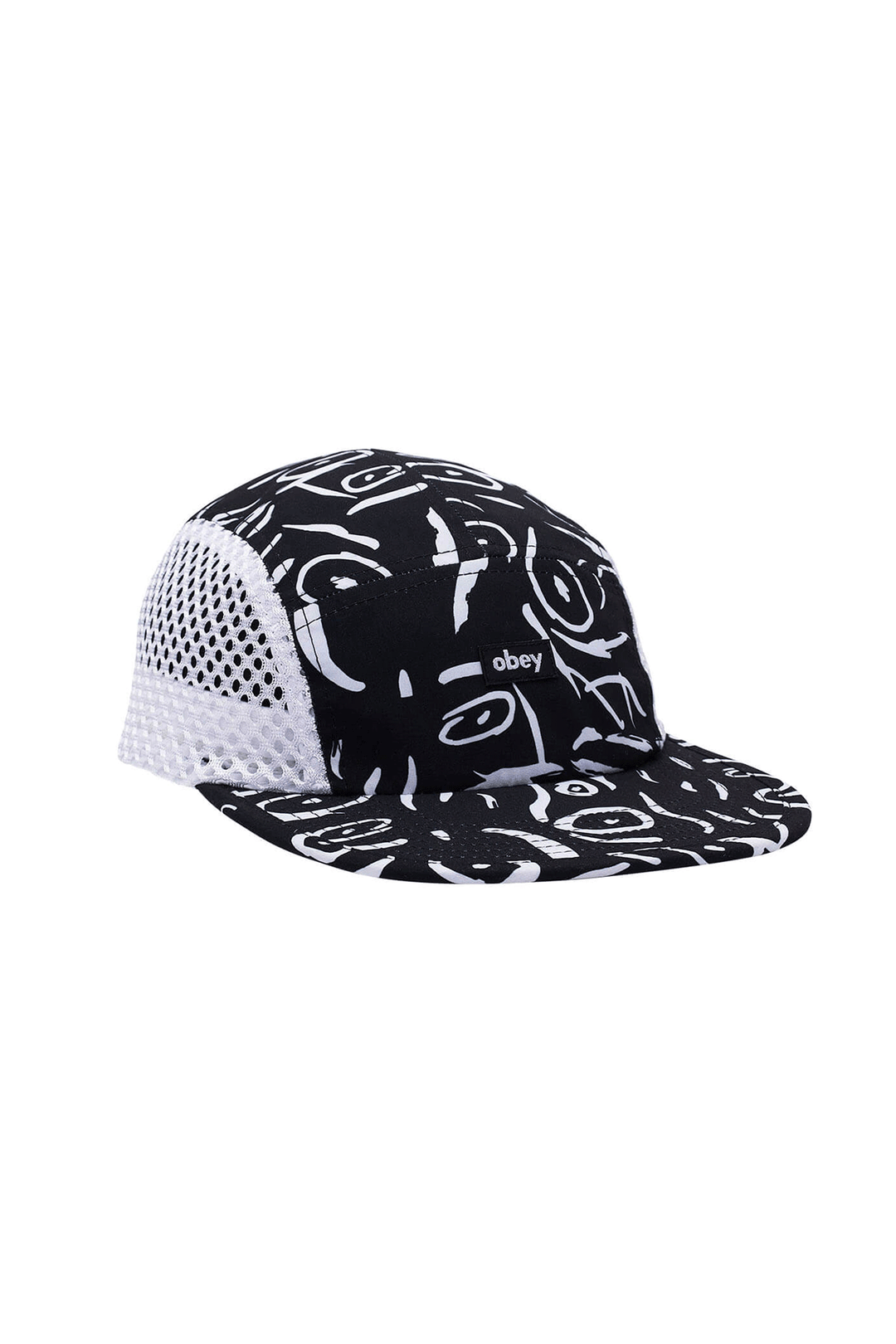 Scribbles Camp Cap | Black - Visual Media Number 1 of 1