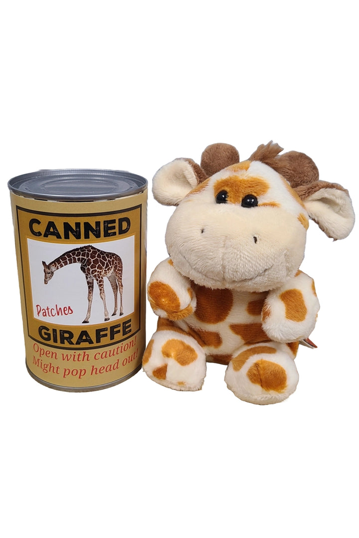 Canned Giraffe Stuffed Animal - Thumbnail Image Number 1 of 2