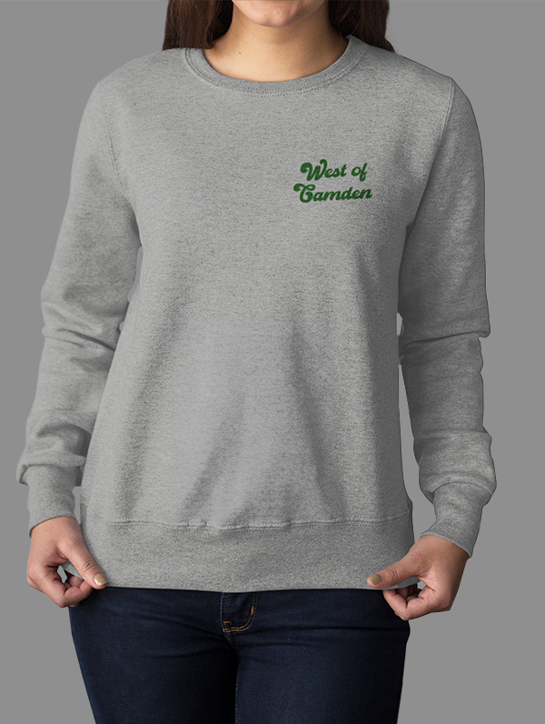 Vintage Logo Crewneck Premium | Grey & Green - Visual Media Number 2 of 2