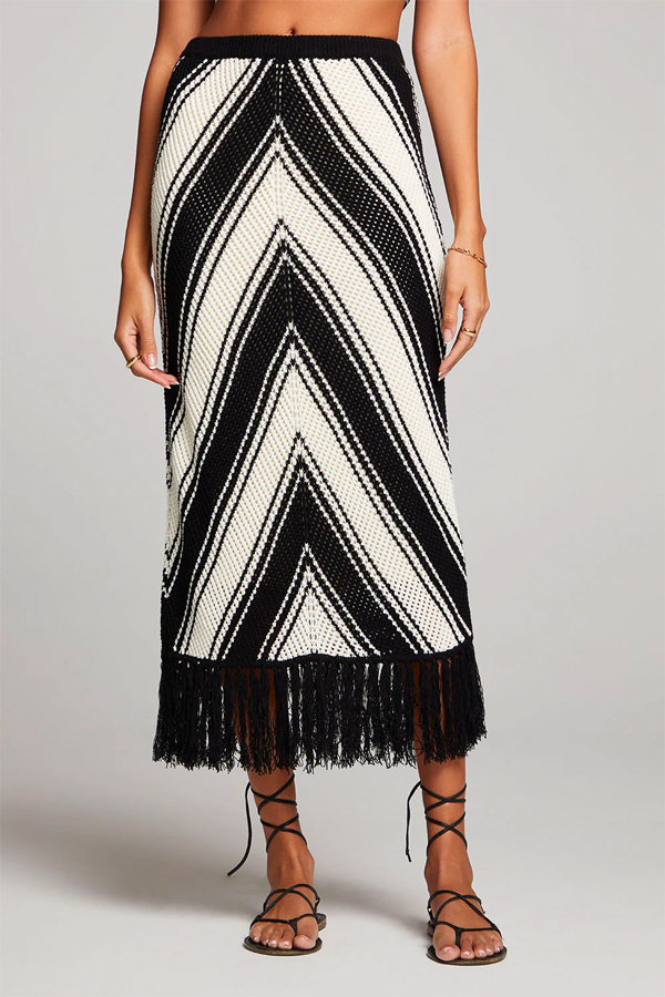 Amberlyn Sweater Skirt | Black - Thumbnail Image Number 1 of 4