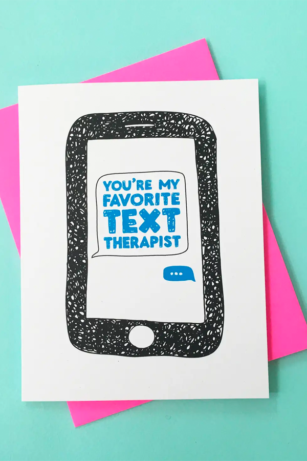 Text Therapist Card - Visual Media Number 1 of 1