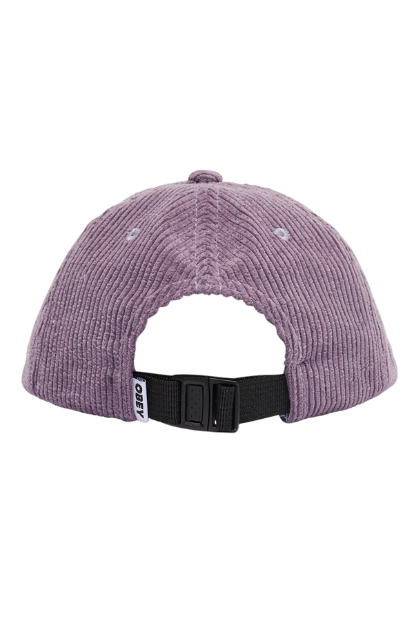 Obey Cord Label 6 Strapback | Wineberry - Main Image Number 2 of 2