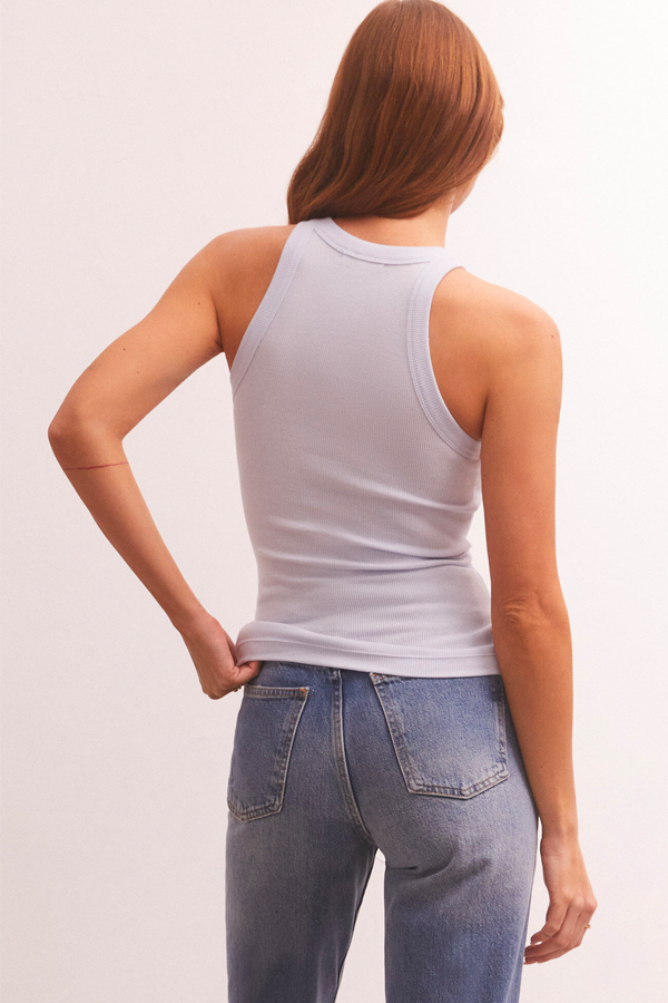Lilly Rib Tank | Tranquil Waters - Thumbnail Image Number 2 of 3