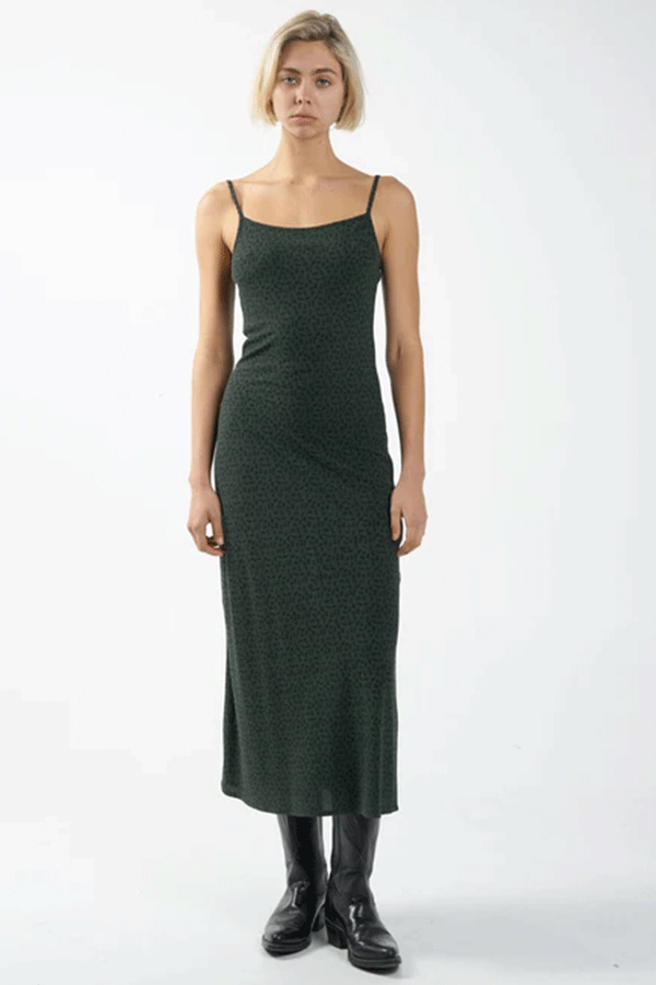 Cassia Bias Dress | Deep Forest - Thumbnail Image Number 1 of 2