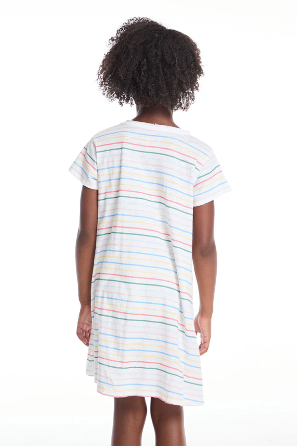 Happy Stripe T-Shirt Dress | Happy Stripe - Visual Media Number 3 of 3