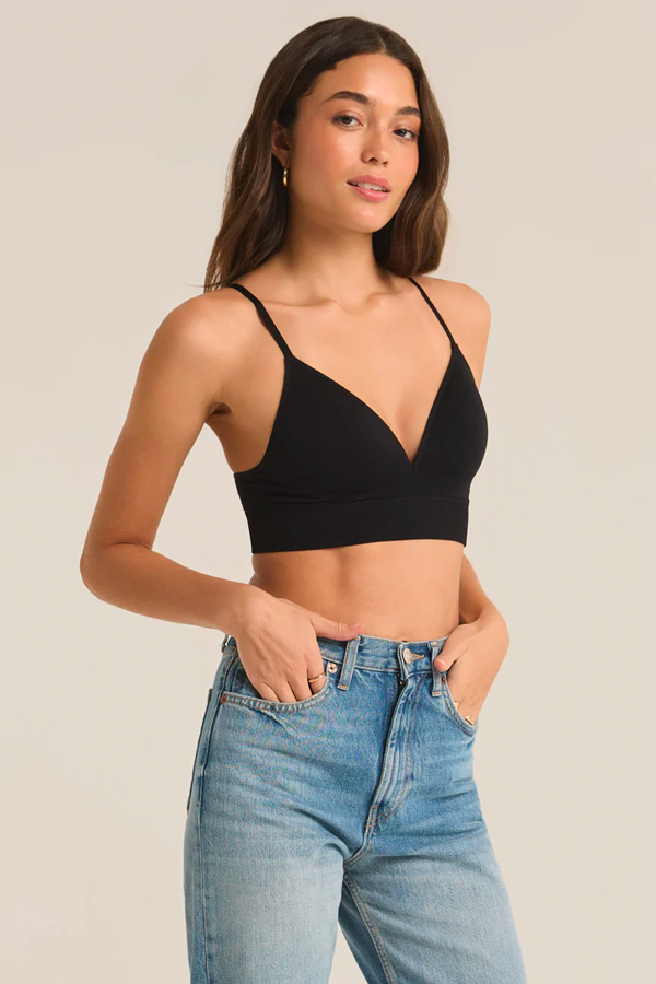 Sophia T-Shirt Bra | Black - Thumbnail Image Number 2 of 3