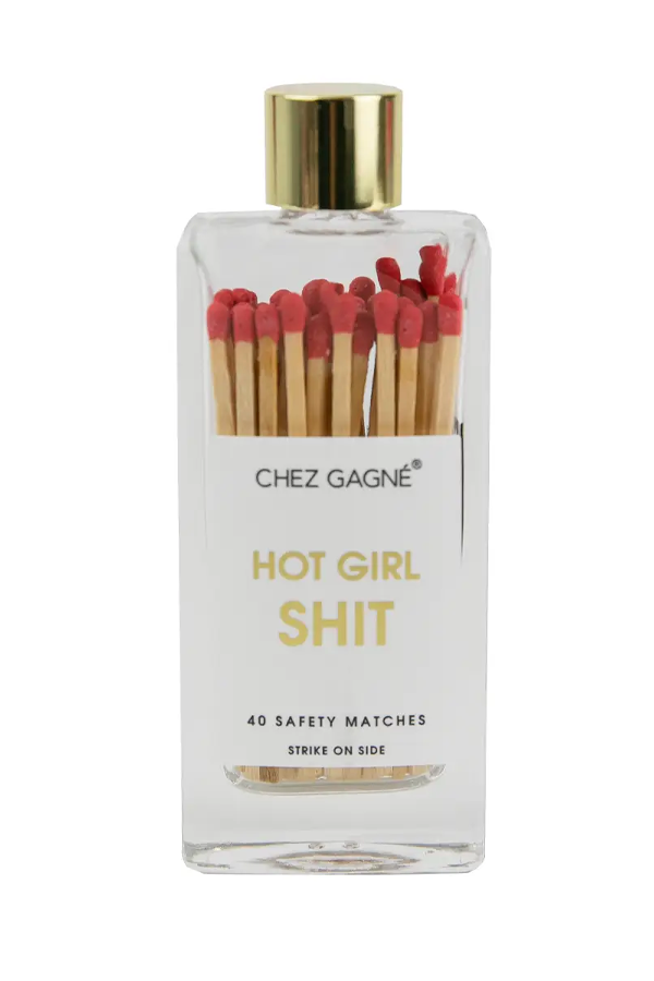 Hot Girl Shit Glass Bottle Matches - Thumbnail Image Number 1 of 2