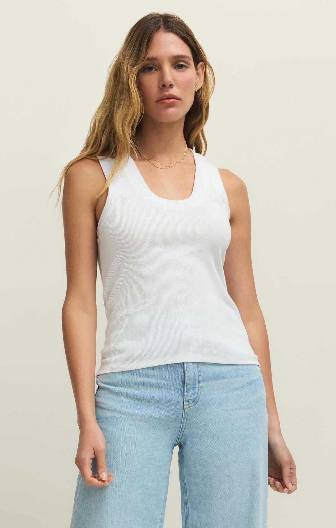 Sirena Rib Tank | White - Visual Media Number 1 of 2