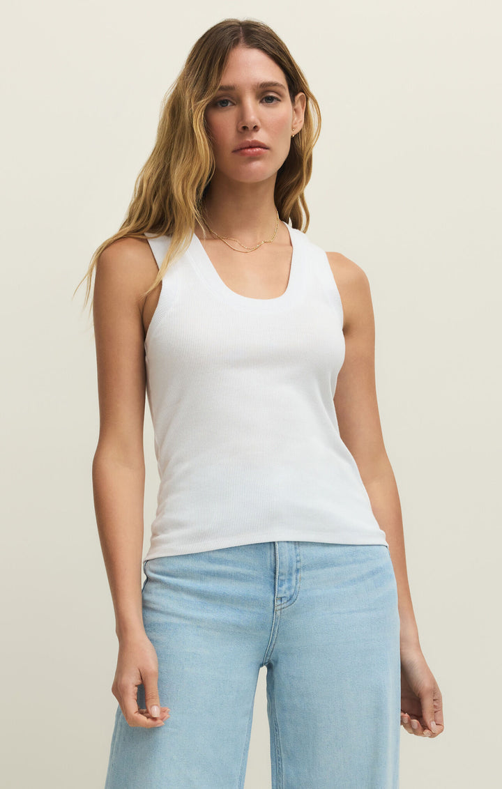 Sirena Rib Tank | White - Thumbnail Image Number 1 of 2