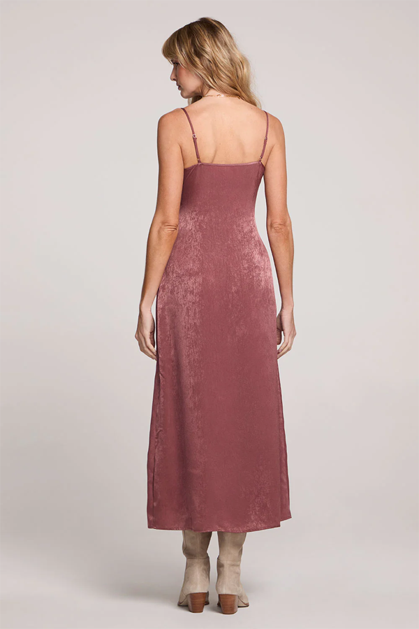 Isabella Midi Dress | Sangria - Thumbnail Image Number 2 of 4