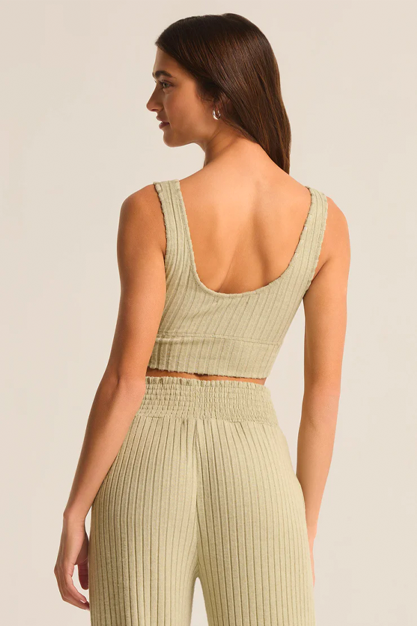 Zoe Rib Tank Bra | Meadow - Thumbnail Image Number 4 of 4