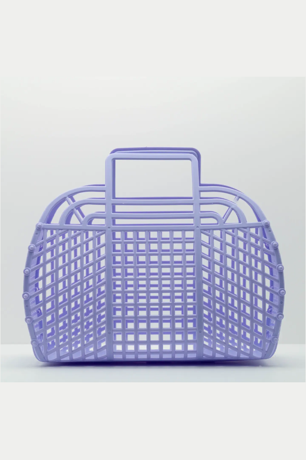 Large Retro Jelly Basket | Lilac - Visual Media Number 1 of 1
