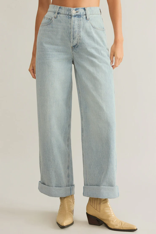 Lou Denim Pant | Faded Indigo - Thumbnail Image Number 2 of 4