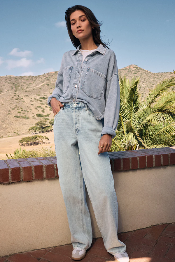 Lou Denim Pant | Faded Indigo - Thumbnail Image Number 1 of 4