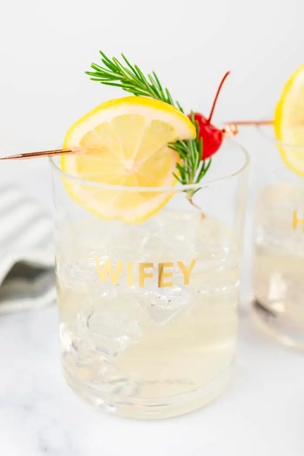 Wifey Rocks Glass - Thumbnail Image Number 2 of 2