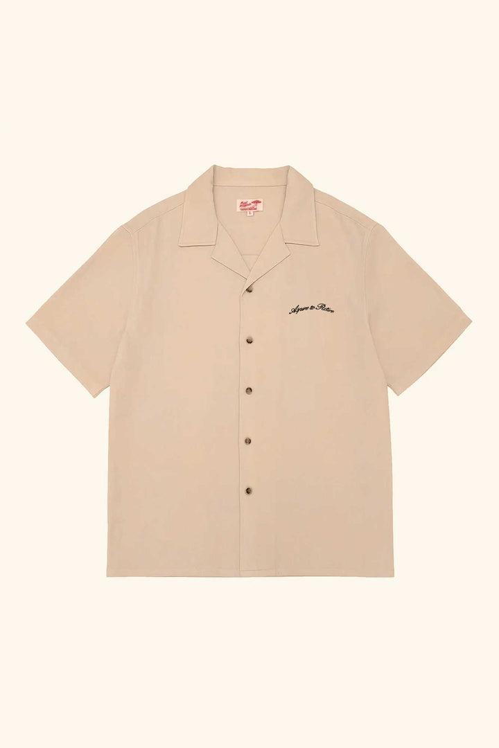 Mallorca Linen Button Up | Bone - Thumbnail Image Number 1 of 2