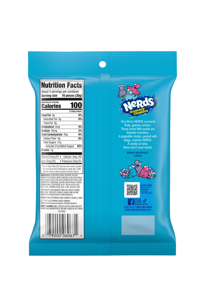 Nerds Gummy Clusters Very Berry 5oz Bag - Thumbnail Image Number 2 of 2