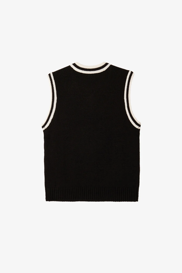Alden Sweater Vest | Black - Thumbnail Image Number 2 of 2