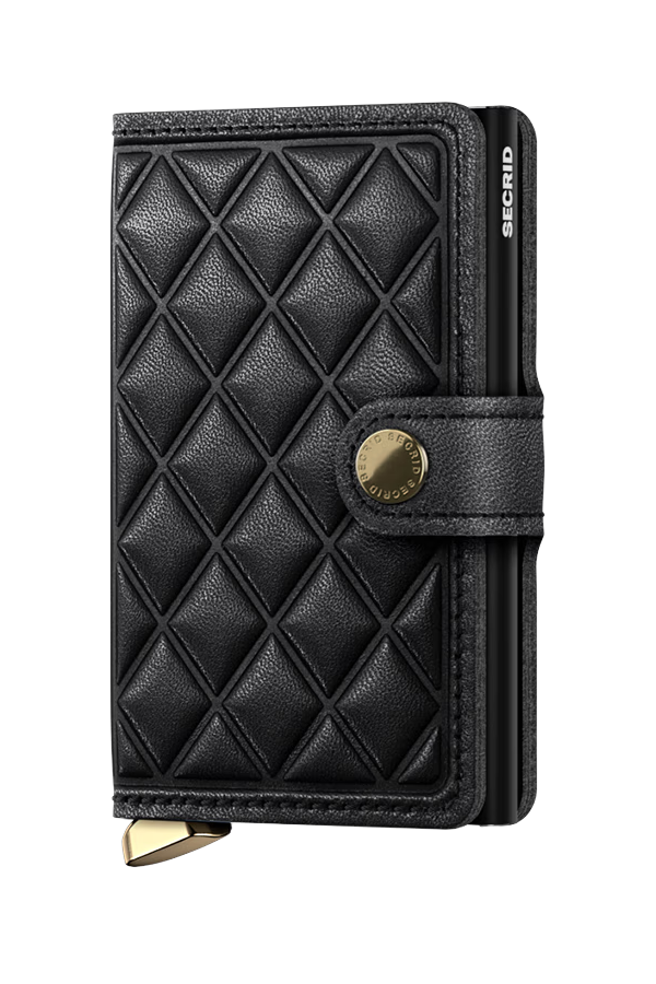 Premium Miniwallet Emboss Diamond | Black - Thumbnail Image Number 1 of 5
