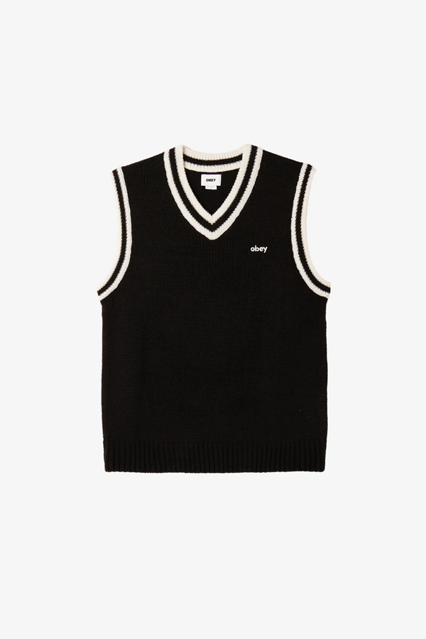 Alden Sweater Vest | Black - Thumbnail Image Number 1 of 2