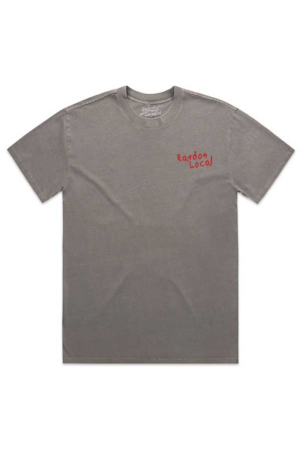 Random Local Tee | Vintage Grey (red) - Visual Media Number 1 of 1